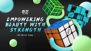 QiYi 3x3 Mirror Magic Cube Magnetic Blue Green Full Stickers Professional Puzzle Speed Cubes Toys Children For Gifts