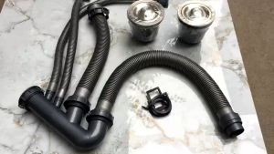 Bộ Xi phông chậu rửa bát ống mềm đủ loại có cả loại 2 thoát tràn