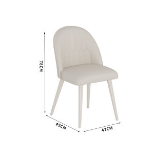 OUQI | Cream Style Minimalist Rectangular Dining Table