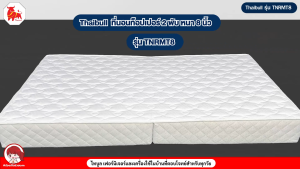 Thaibull ที่นอน PE เบาะเตียงนอน พับได้ 2 ตอน เบาะรองพื้น Topper ขนาด 3.5 ฟุต หนา 8 นิ้ว รุ่น TNRMT8-105 (หุ้มด้วยผ้า)