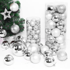 24Pcs/Set Christmas Tree Balls Xmas Balls New Year Gift Home Decors 3cm 4cm Optional