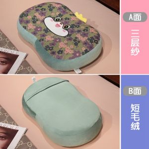 Gối Lót Lông Cừu Cotton Nhớt Ba Lớp Cho Học Sinh Nam Nữ Gối Ngủ Trưa Hỗ Trợ Cổ Chống Dị Ứng Thoáng Khí Thoải Mái Chống Khuẩn