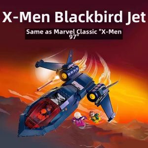 Superhero X-Men Blackbird Fighter Lego Building Blocks