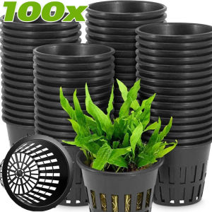 Plant Grow Net Nursery Pots Cups Hydroponic Colonization Mesh Plastic Basket Holders Vegetable Planter Greenhouse Growing Tray