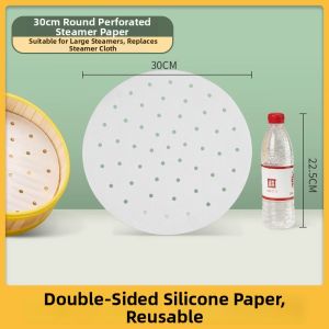 SHIJIKAIYUAN | Non-stick Food Grade Steaming Paper Round Large