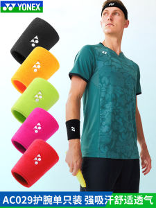 YONEX Long Badminton Sweat Absorbent Fitness Wrist Support Anti Twisting Sport Wristband AC029 for Tennis Basketball Golf