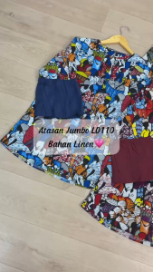 Blus Batik Jumbo XXL Model Kekinian - LD 110 cm - Motif Trendi - PB 75 cm - LK 56 cm