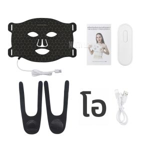 หน้ากาก LED 7 สี โฟตอนไฟฟ้าซิลิโคน แสงสีแดง บำรุงผิวหน้า ฟื้นฟูผิว ลดเลือนริ้วรอย ควบคุมความมัน