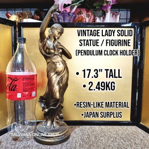 2.49kg VINTAGE SOLID LADY STATUE / FIGURINE • JAPAN SURPLUS