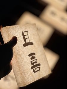 Customized Chinese Style Retro Tea House Bathroom Door Plaque Light Suspension Acrylic Wall-Mounted Workroom Sign Lamp