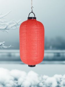 Battery Wax Gourd Chinese Lantern Balcony Use Big Red LED Light Source New Year Pendant Mid-Autumn Festival Lantern Festival Wedding Arrangement