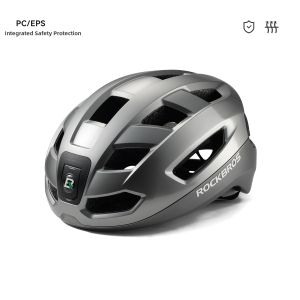 RockBros | Wireless Remote Control Helmet with Front Light and Tail Light for Cycling