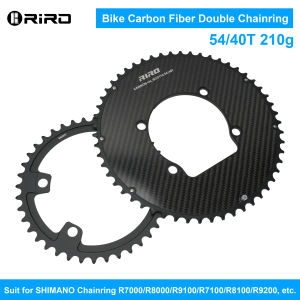 Bộ Trục Giữa Xe Đạp Gấp/xe Đạp Đường Trường RIRO Siêu Nhẹ Bằng Sợi Carbon Đĩa Đôi BCD 110 Răng Liền Khối Tích Hợp Cảm Biến Công Suất