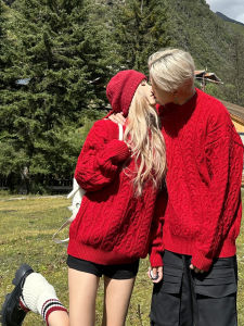 XILANDUO | Couple Christmas New Year Sweater Round Neck