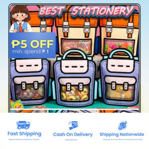5 Pcs Candy Bag with Zipper Cartoon Packbag Packaging Bags Birthday Bag Portable Ziplock Bag Childrens Day Gift Packaging