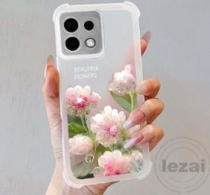 Case OPPO A6 Pro A6Pro A5 A5X A5 A3 Pro A38 A18 A17 A17k A78 A98 A57 Case Clear Shock Proof Matte Soft TPU Flower Back Cover
