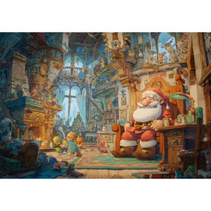 500/1000/1200/2000PCS Jigsaw Puzzle Christmas Holiday Scene For Adults Perfect For Quiet Evening Activity