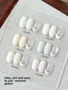 Kasi | One-Second Leveling Gel Polish Salon Use High Saturation White Black