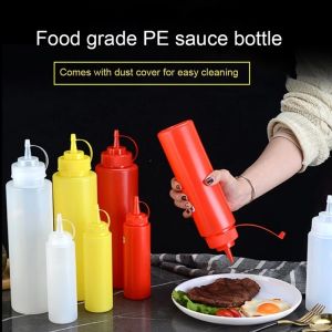 Polocat 240ml / 500ml Kitchen Plastic Bottle Condiment Dispenser For Vinegar Oil Sauce Cruet Container Kitchen Accessories