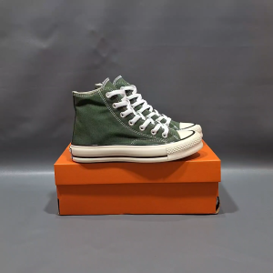 OBRAL SEPATU SNEAKERS CONVERSEEE 70S HIGH HIJAU ARMY HERBAL GREEN SOL GLOSSY 38-43