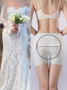MiiOW | Quần an toàn nâng hông không đường may Quần lót cưới không đường may Cạp cao Chất liệu cotton 100% Quần đùi ngắn mùa hè