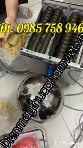 Máy vo viên nhân đậu dừa làm bánh có size 16/19/23mm . Máy vo viên bán tự động bảo hành 1 năm