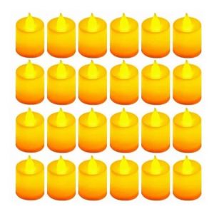 24 Chiếc Đèn LED Không Lửa Chạy Bằng Pin Đèn Trà Điện Giả Có Tuổi Thọ Trên 200 Giờ