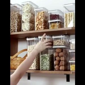 【ZEN】Toples Transparan Kedap Udara Airtight Minimalis Kotak Kontainer Tempat Penyimpanan Makanan Sayur Buah Daging