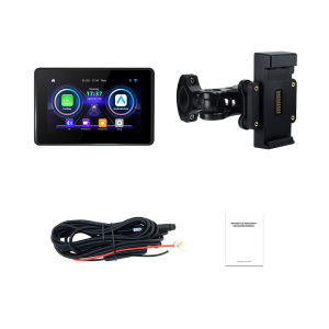 5.0" Portable Digital Dashboard Anti Theft Removable Screen GPS Motorcycle Navigation Wireless CarPlay Moto Android Auto