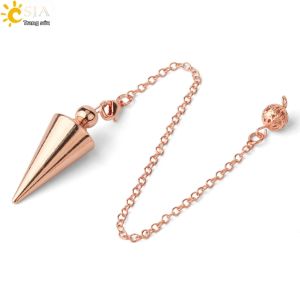 CSJA Kim Loại Cảm Xạ Con Lắc Bói Toán Đồng Giả Cổ Tàu Con Thoi Tâm Linh Pendulo Radiestesia Chữa Bệnh Pendule Esoterics G336