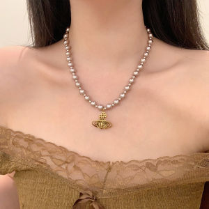 Retro Saturn Necklace: A Sweet Cool Niche in Luxury Women's Fashion Jewelry