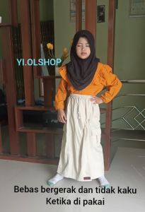 rok celana anak warna coklat tua/rokcel anak pramuka