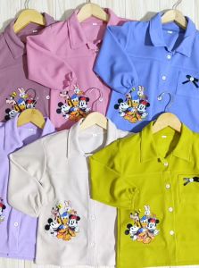 Terbaru Oneset Viola Mickey Usia 1-7 Tahun Free Tas