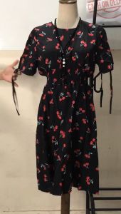 QUEENFASHION 2945 FASHION CHERRY DRESS PLUS SIZE FOR WOMEN FIT TO XL