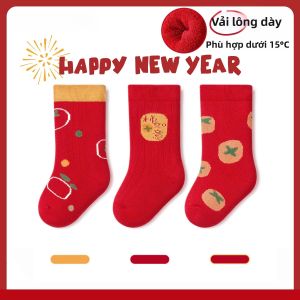 Vớ Mùa Đông Dày Cho Bé Màu Đỏ