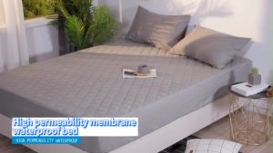 100%Waterproof high-quality rhomboid Bed Sheet Mattress Protector Cover Single/Double/Queen/King Size bedsheet foam bed