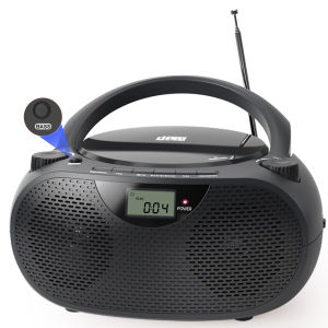 CD/MP3 player boombox with bluetooth AM FM radios and USB/MP3bass boostAC DC power