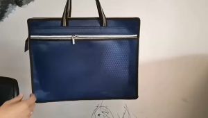 Oxford Cloth Portable File Bag Business Handbag Business Storage Bag A4 Document Bag File Organizer Package