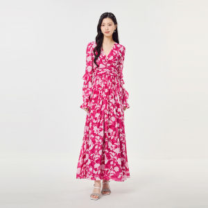 Koradior | Elegant Vacation French Print Dress