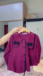 Noby collection-Balerina Baju Kemeja Atasan Anak Perempuan Fashion Kekinian Korean Style