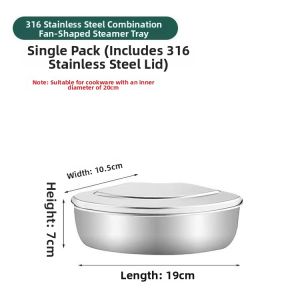 Baby Food Multi-functional Steaming Bowl 316 Stainless Steel