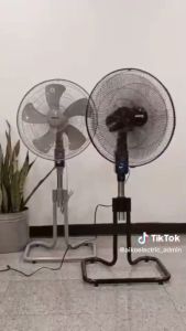 AIKO AK-S452 สีเทา พัดลมสไลด์ 18 นิ้ว ใบพัดพลาสติก PP 5 แฉก มีเทอร์โมฟิวส์  **รับประกันมอเตอร์ 4 ปี