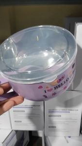 Bát ăn cháo mì vỏ nhựa lõi inox 2 lớp cách nhiệt có nắp đậy quai cầm đựng đồ ăn tiện ích