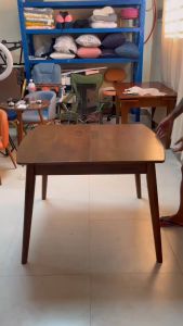 Yali Home Extendable Dining Table with FreeComforter Wood Table 4-6 Seater solid wood extend 100cm to 130cm #910 #921