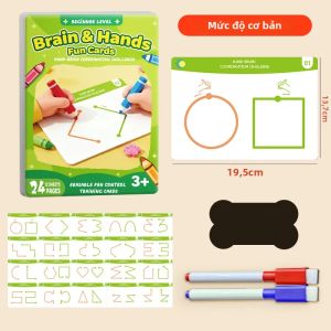 Sách Đồ Chơi Giải Đố Phát Triển Não Trái Và Não Phải Cho Trẻ Em Tập Trung Toàn Bộ Trí Não Rèn Luyện Tư Duy Máy Trợ Giảng
