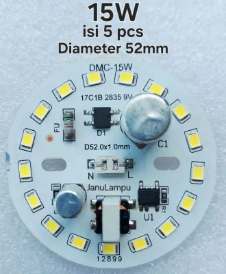 PCB LED AC DMC harga GROSIR (ISI 5 PCS) 5 9 12 15 18 25 WATT