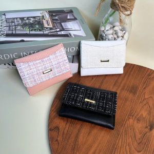 Dompet Lipat Wanita Kecil Mini Multifungsi Card Holder Cewek Fashion Wallet Kulit PU COD D108