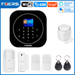 KERUI | FUERS G12 Tuya WIFI GSM Wireless Home Burglar Security Alarm System Control Siren Rmote Control Motion Detector PIR Smoke Sensor