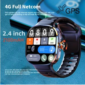 Đồng Hồ Thông Minh M99 Android 10.0 512GB Màn Hình AMOLED 2.4 Inch Camera Xoay GPS WiFi La Bàn Khe Cắm SIM Theo Dõi Giấc Ngủ & Nhịp Tim