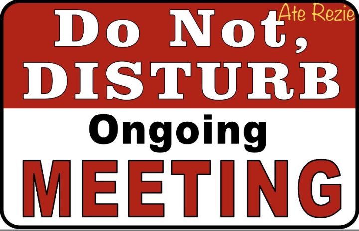 DO NOT DISTURB ONGOING MEETING PVC Signage 7.8x11 inches | Lazada PH